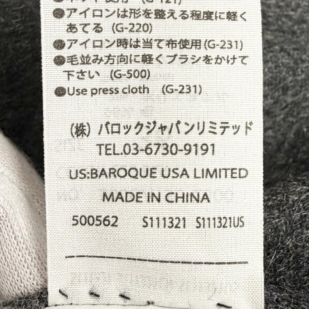 Excellent ENFOLD coat Wool side-slit reversible coat black wool 36 300GA130-2300
