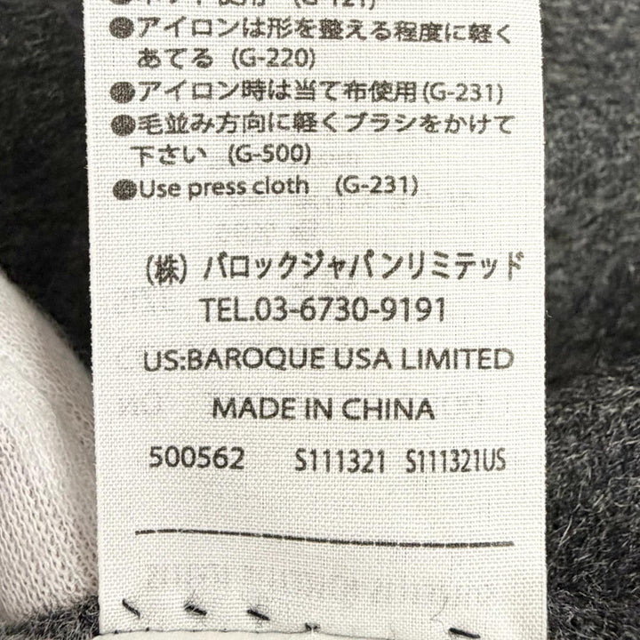 Excellent ENFOLD coat Wool side-slit reversible coat black wool 36 300GA130-2300
