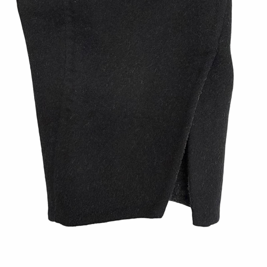Excellent ENFOLD coat Wool side-slit reversible coat black wool 36 300GA130-2300