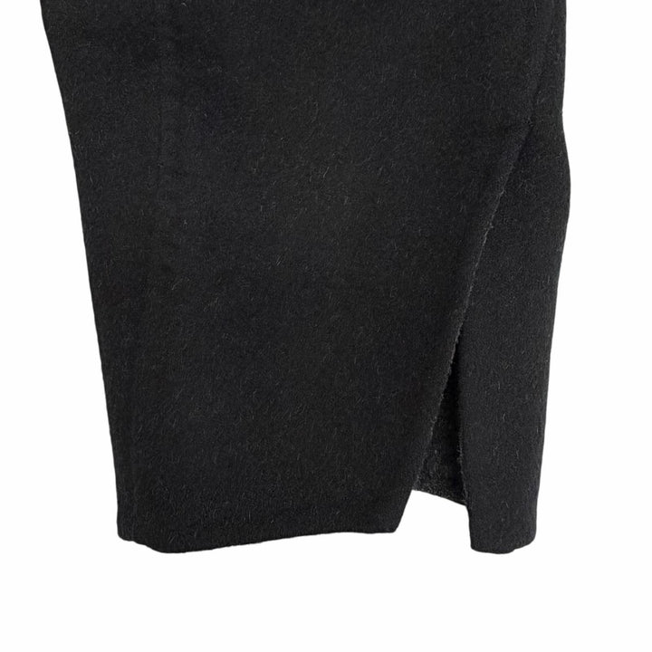 Excellent ENFOLD coat Wool side-slit reversible coat black wool 36 300GA130-2300