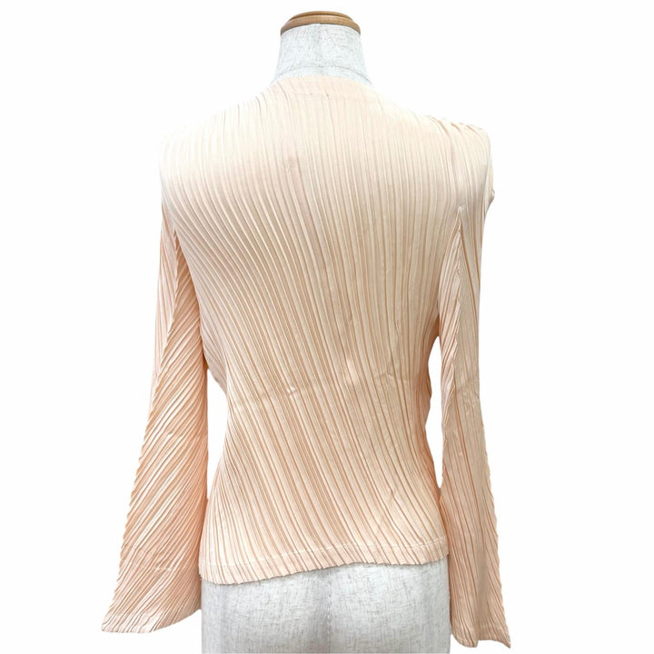 Excellent ISSEY MIYAKE cardigan Pleated, asymmetrical design zip-up 2 IM31FD671