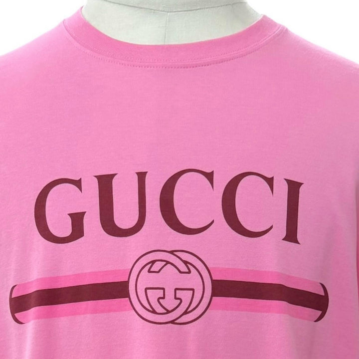 Pristine GUCCI Short sleeve T-shirt Interlocking G Logo print Crew neck 796395