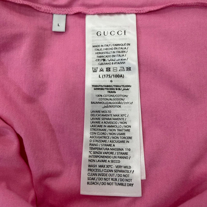 Pristine GUCCI Short sleeve T-shirt Interlocking G Logo print Crew neck 796395