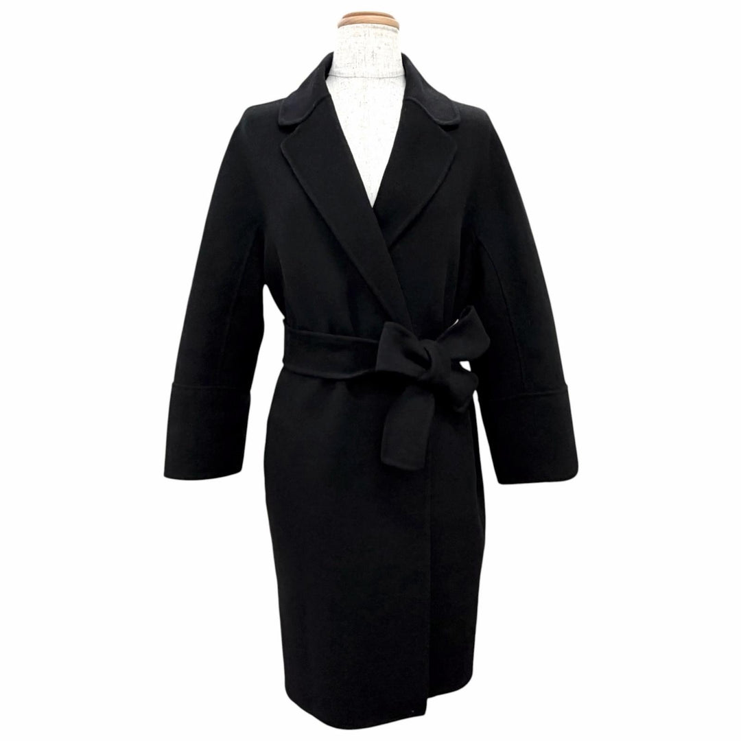 Excellent S MaxMara coat Pure virgin wool double-faced long wrap IT 40 901610196