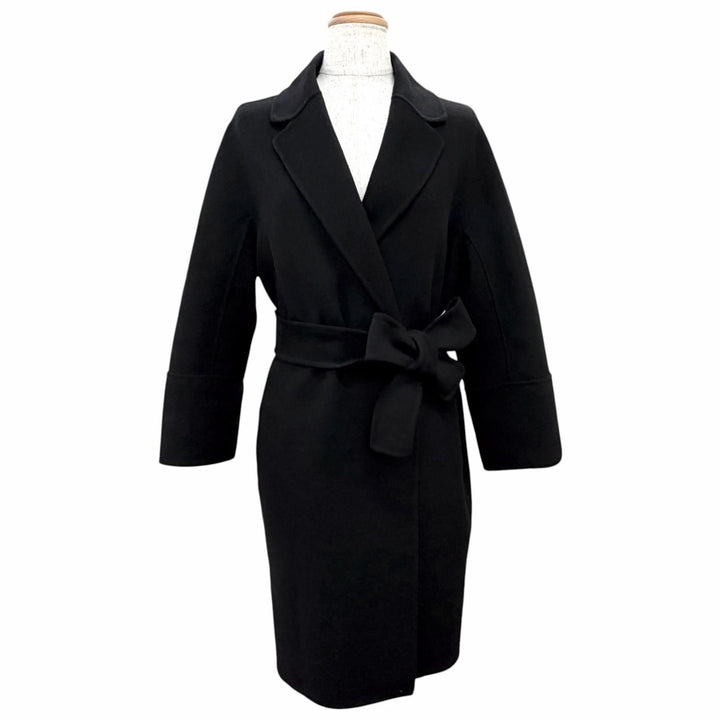 Excellent S MaxMara coat Pure virgin wool double-faced long wrap IT 40 901610196