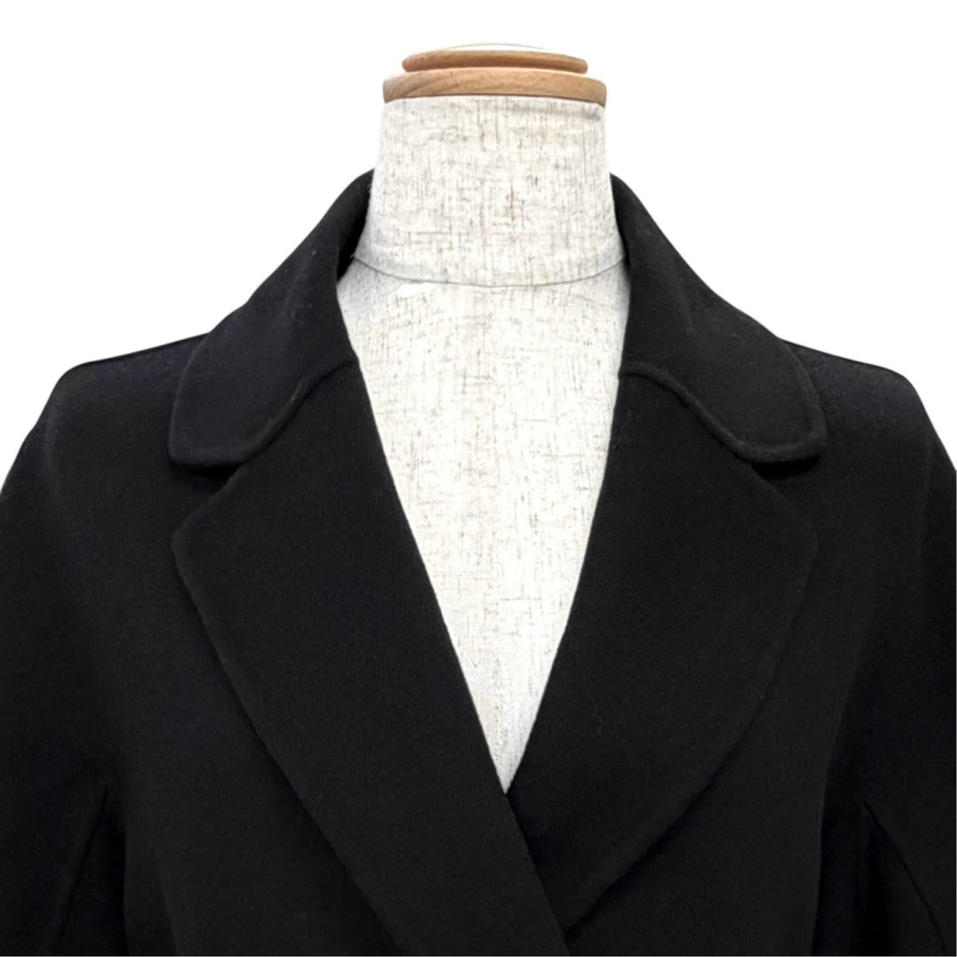 Excellent S MaxMara coat Pure virgin wool double-faced long wrap IT 40 901610196
