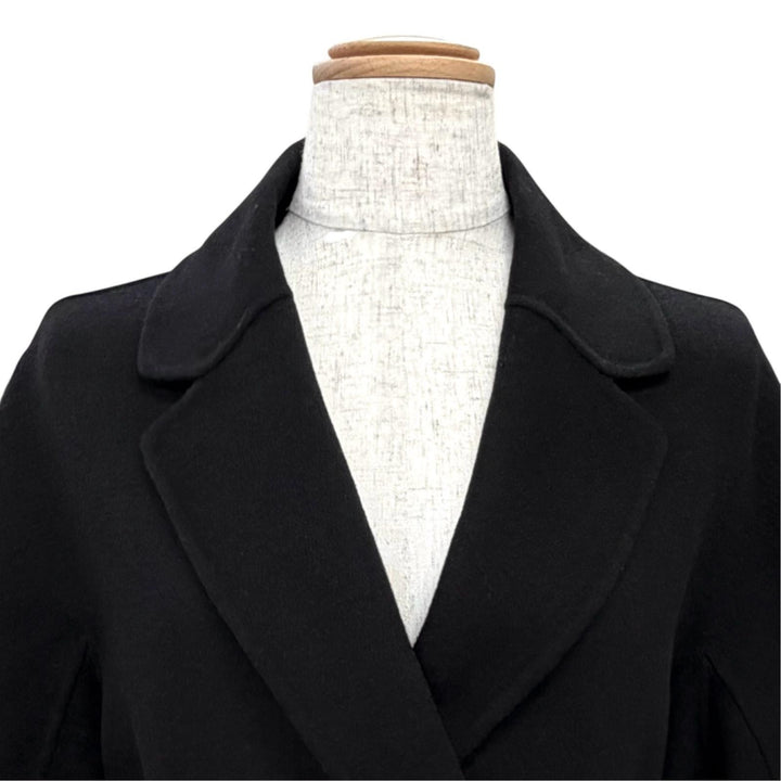 Excellent S MaxMara coat Pure virgin wool double-faced long wrap IT 40 901610196