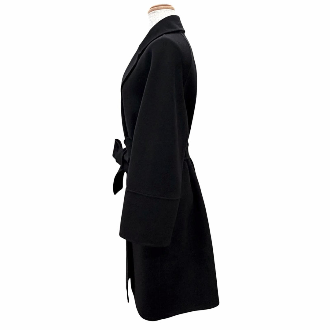 Excellent S MaxMara coat Pure virgin wool double-faced long wrap IT 40 901610196
