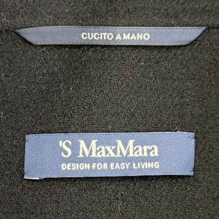 Excellent S MaxMara coat Pure virgin wool double-faced long wrap IT 40 901610196