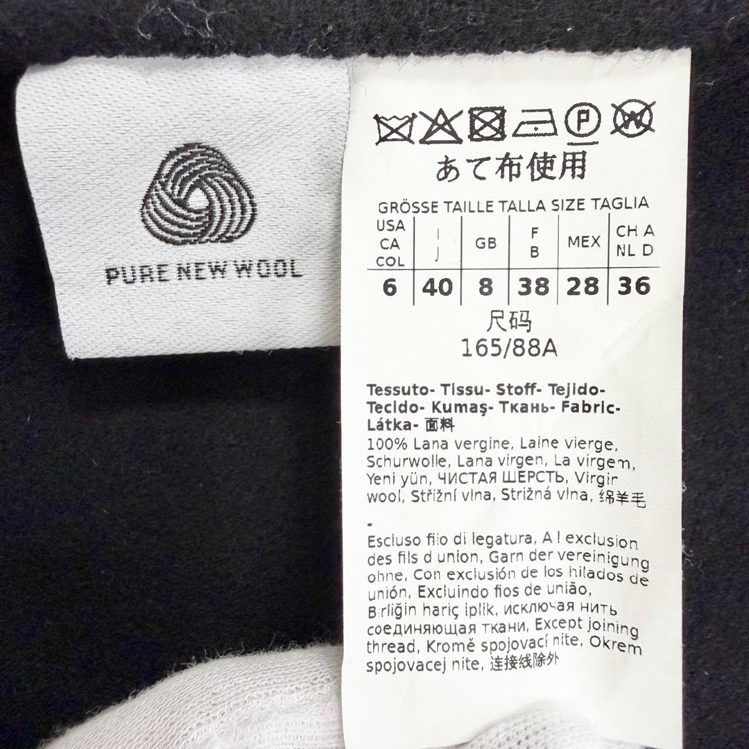 Excellent S MaxMara coat Pure virgin wool double-faced long wrap IT 40 901610196