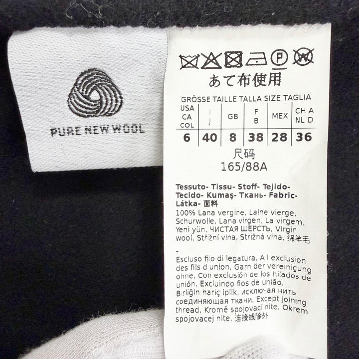 Excellent S MaxMara coat Pure virgin wool double-faced long wrap IT 40 901610196