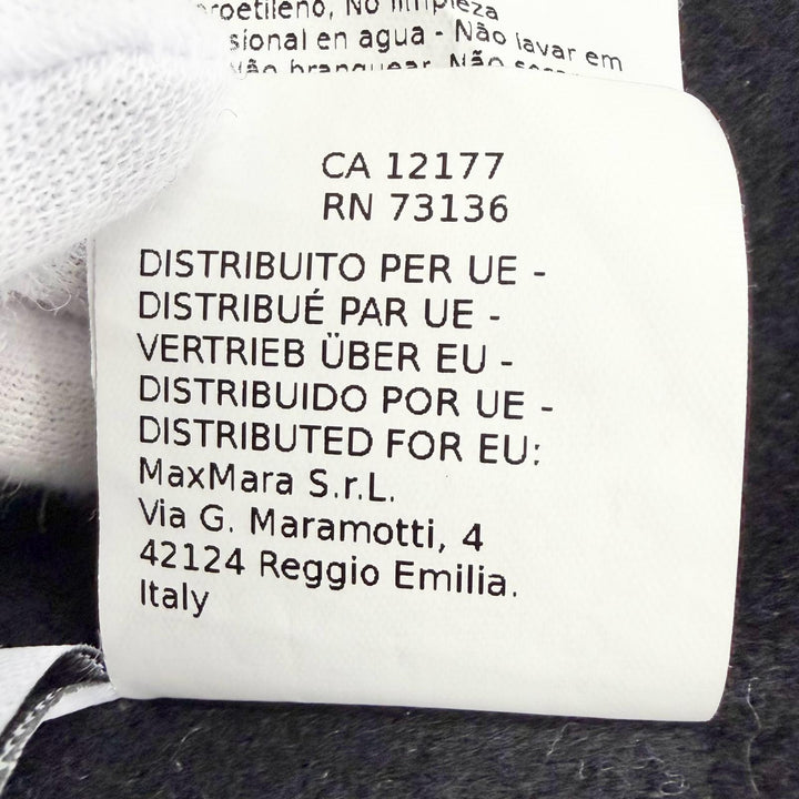 Excellent S MaxMara coat Pure virgin wool double-faced long wrap IT 40 901610196