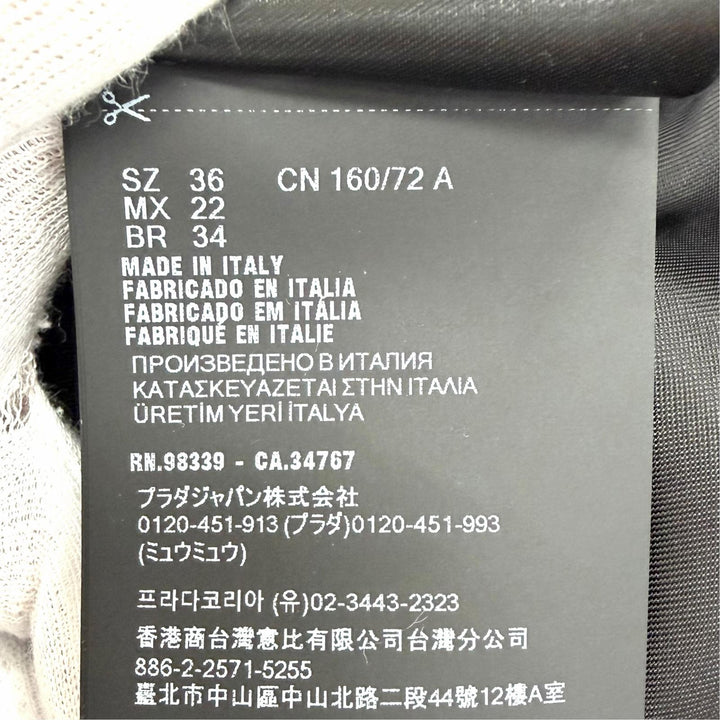 Excellent PRADA Jacket Triangle with logo Re Nylon blouson black IT 36 292102