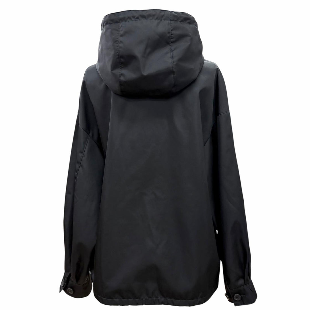 Excellent PRADA Jacket Triangle with logo Re Nylon blouson black IT 36 292102