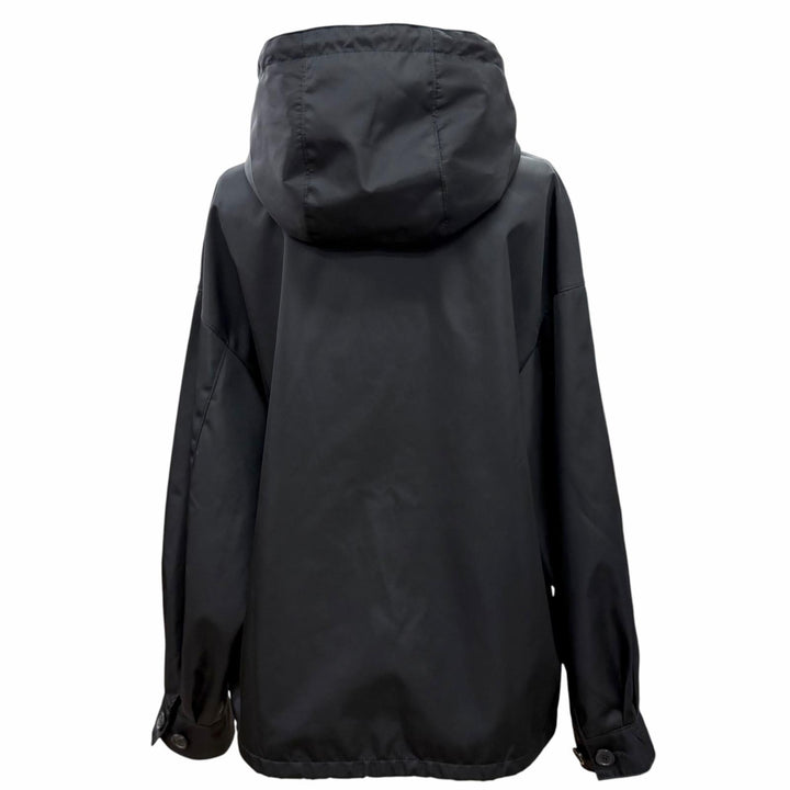 Excellent PRADA Jacket Triangle with logo Re Nylon blouson black IT 36 292102