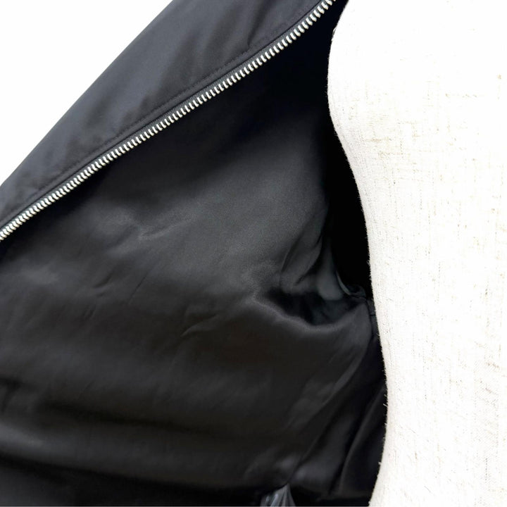 Excellent PRADA Jacket Triangle with logo Re Nylon blouson black IT 36 292102