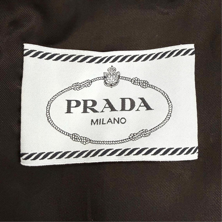 Excellent PRADA Jacket Triangle with logo Re Nylon blouson black IT 36 292102