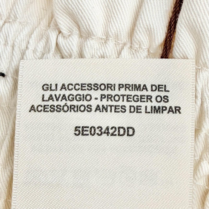 Pristine HERMES skirt High-waisted smock skirt light beige cotton IT 36 5E0342DD