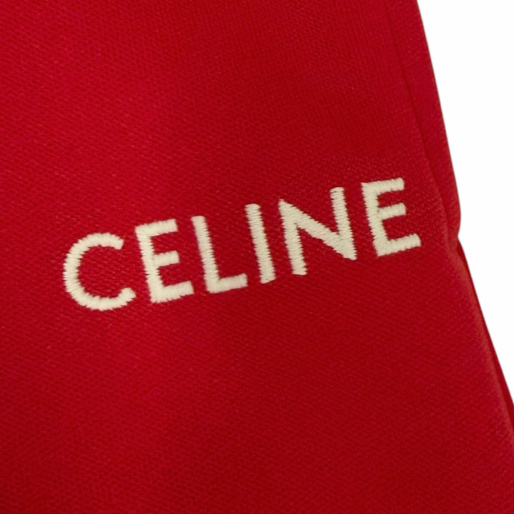 Excellent CELINE Pants Sideline Double-Faced Jersey Tracksuit Red