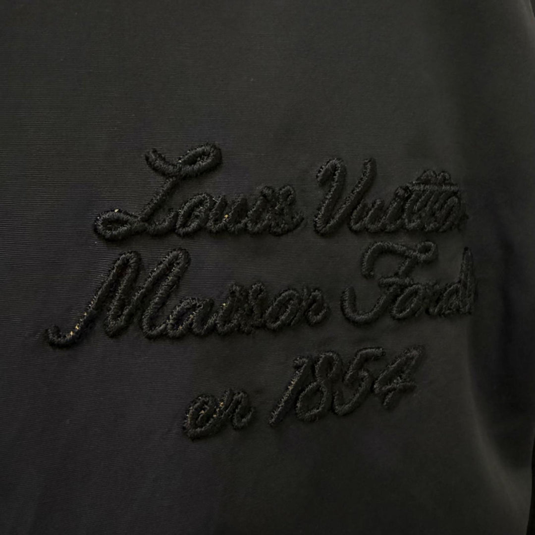 Excellent LOUIS VUITTON hoodie LV Circle Logo Metal Embroidery