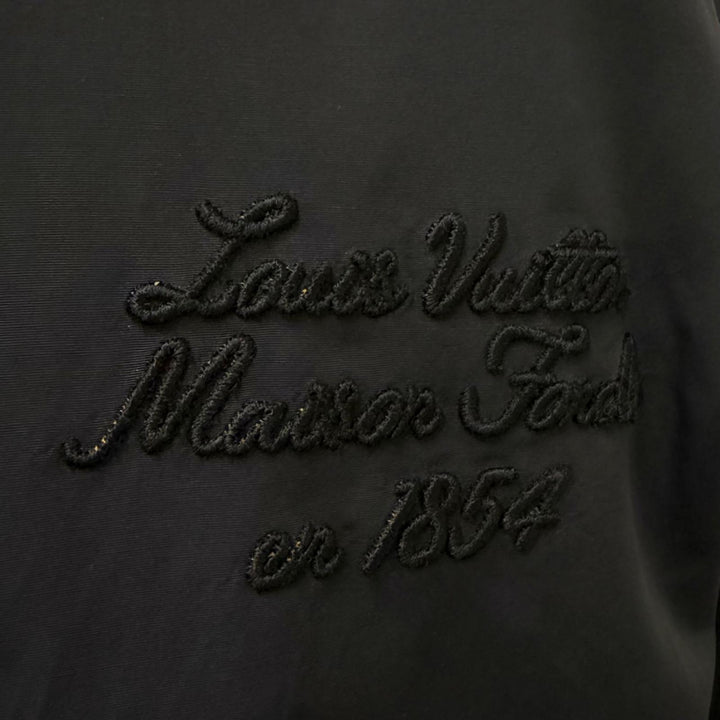 Excellent LOUIS VUITTON hoodie LV Circle Logo Metal Embroidery