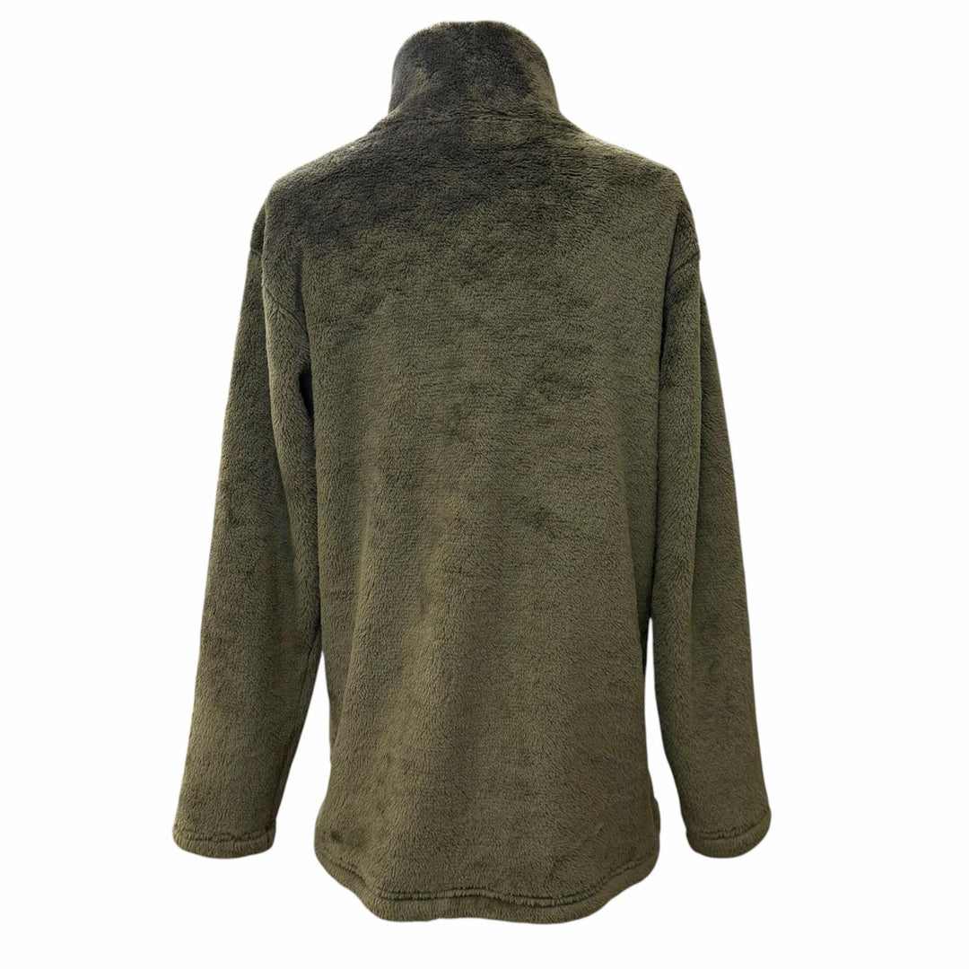 Excellent PORTER CLASSIC HIGH LOFT FLEECE TURTLENECK POLARTEC boa pullover khaki