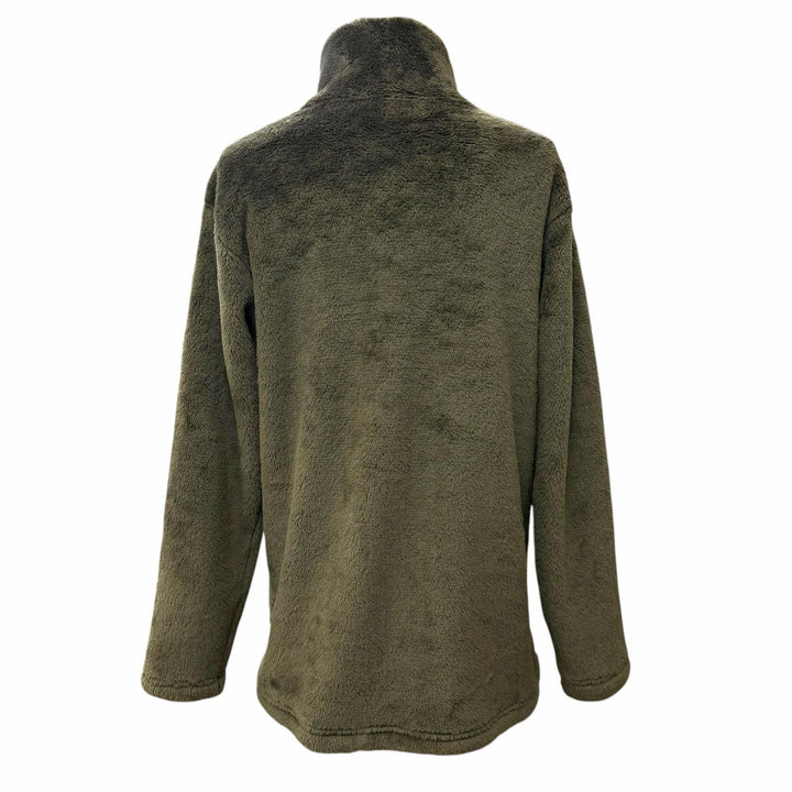 Excellent PORTER CLASSIC HIGH LOFT FLEECE TURTLENECK POLARTEC boa pullover khaki