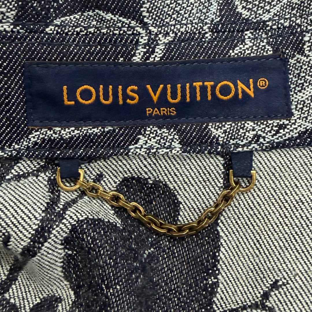 Excellent LOUIS VUITTON two-piece set Floral Jacquard Denim
