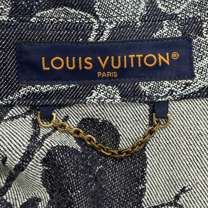 Excellent LOUIS VUITTON two-piece set Floral Jacquard Denim