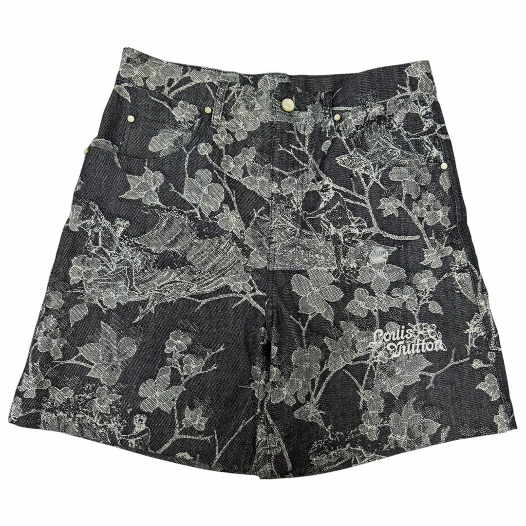 Excellent LOUIS VUITTON two-piece set Floral Jacquard Denim