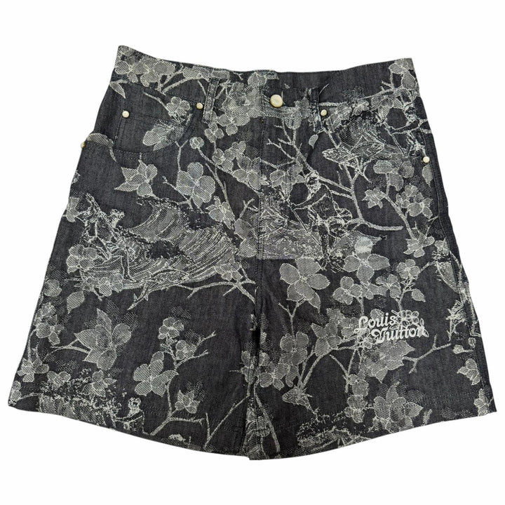 Excellent LOUIS VUITTON two-piece set Floral Jacquard Denim