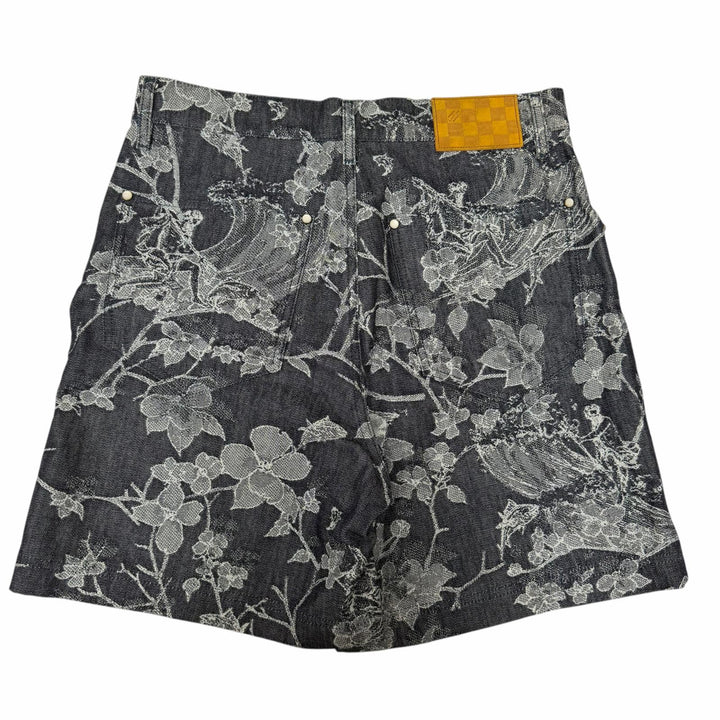 Excellent LOUIS VUITTON two-piece set Floral Jacquard Denim