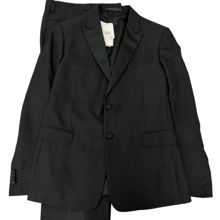 Pristine VALENTINO suit Single-breasted tuxedo two-piece set with twill finish
