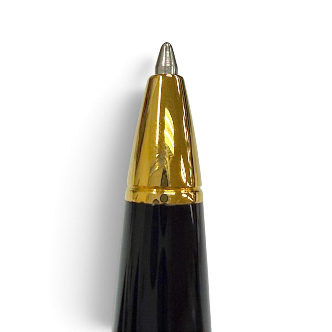 Excellent Cartier Ballpoint pen R de Cartier Twist type black Blue Gemstone mens