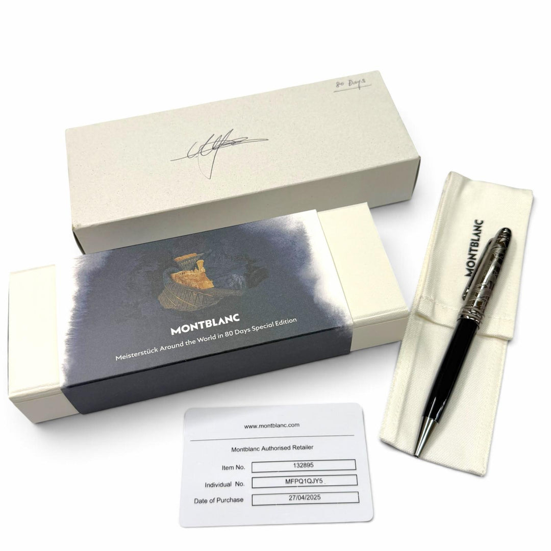 Excellent MONTBLANC Ballpoint pen Meisterstück Around the World in 80 Days Due