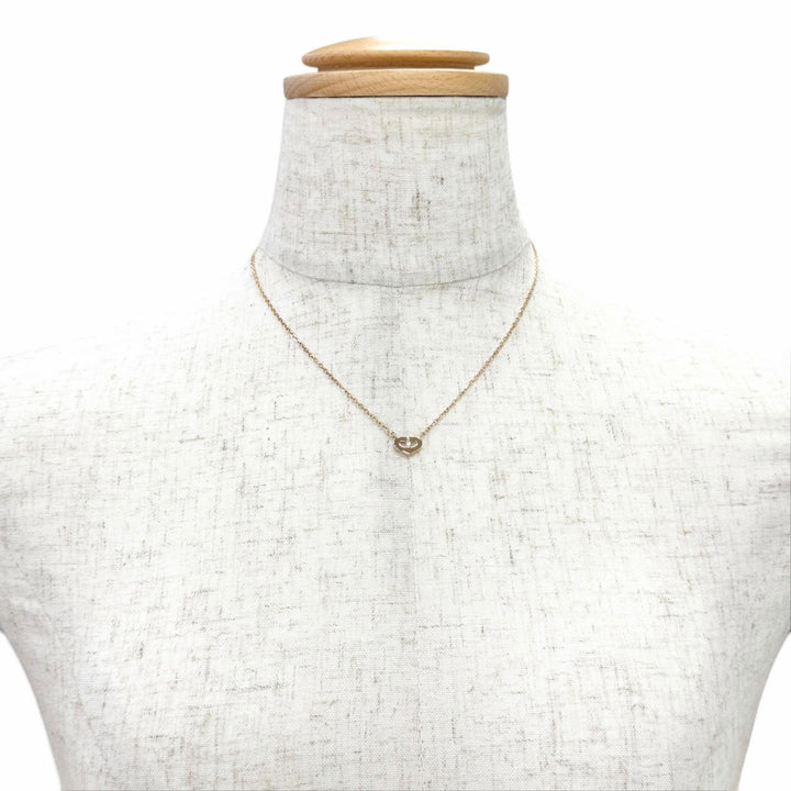 Excellent Cartier C Heart 1P Diamond Necklace, Accessory, 750 (PG) K18 B3040400