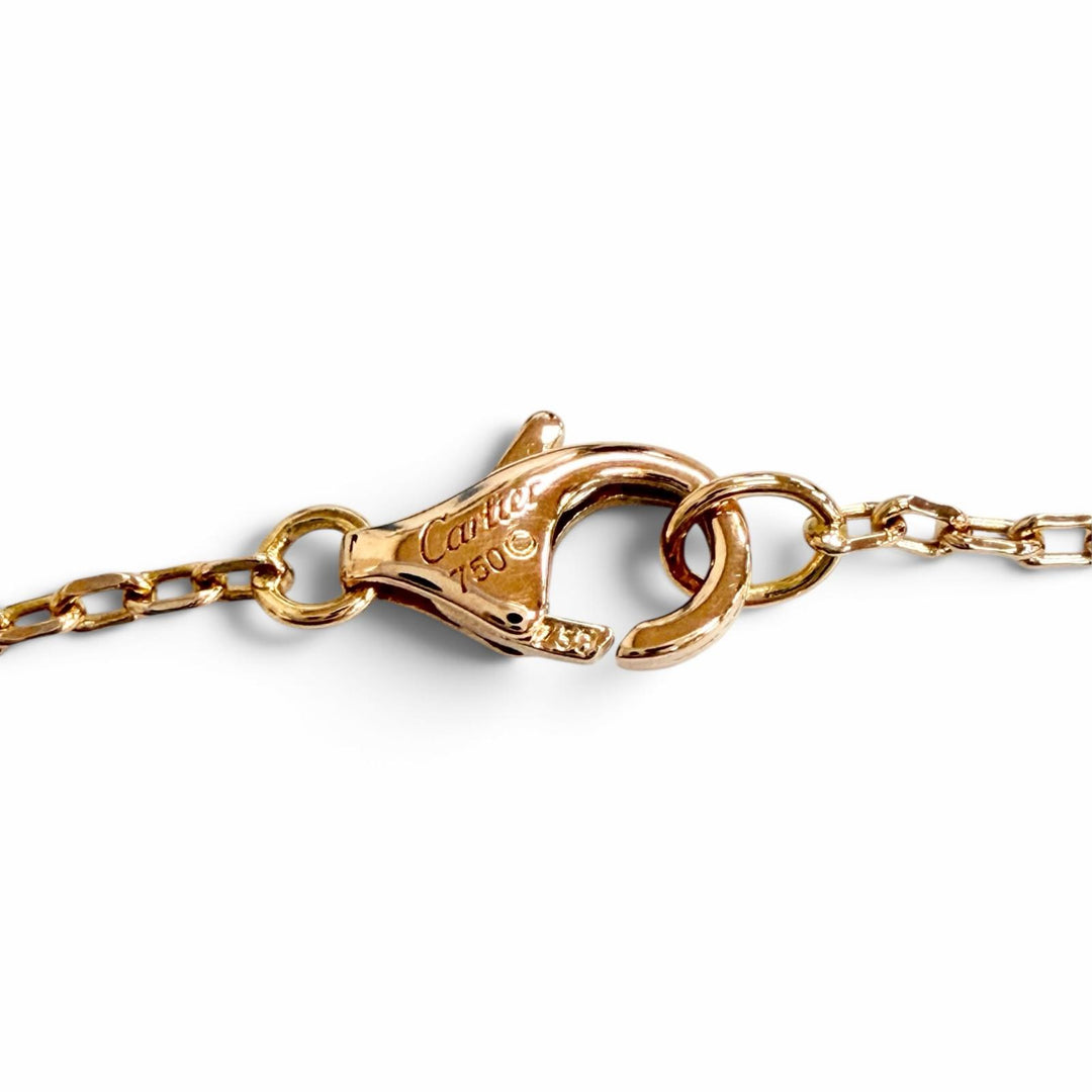 Excellent Cartier C Heart 1P Diamond Necklace, Accessory, 750 (PG) K18 B3040400