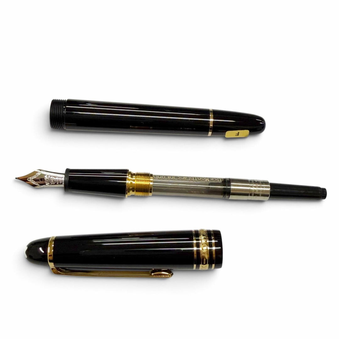 Pristine MONTBLANC fountain pen Meisterstück 145 Classic black 14K mens