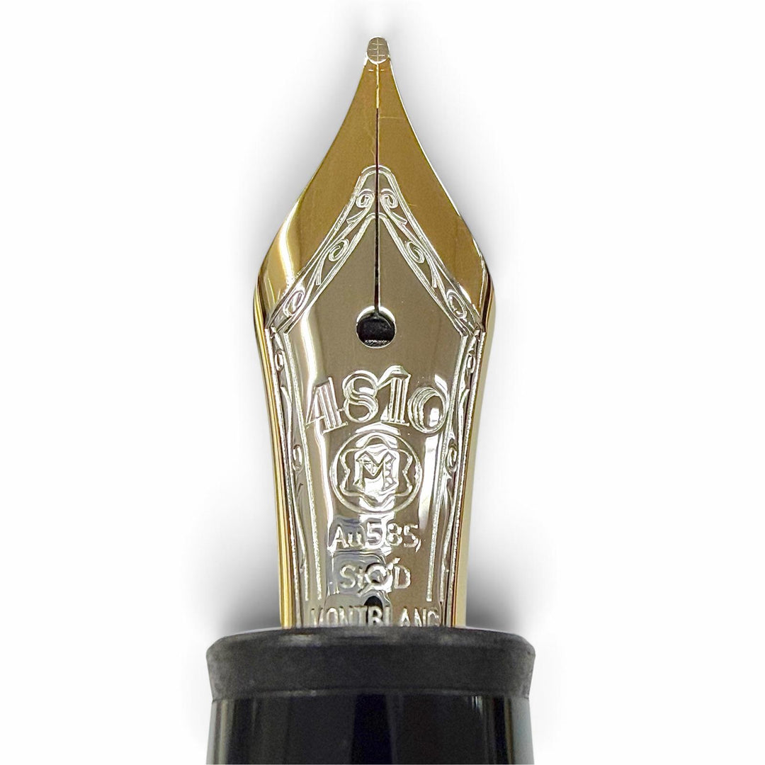 Pristine MONTBLANC fountain pen Meisterstück 145 Classic black 14K mens