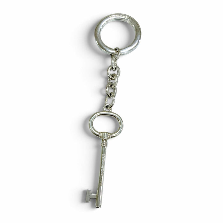 Great TIFFANY&Co. key ring Key-shaped key ring Silver AG925 Women