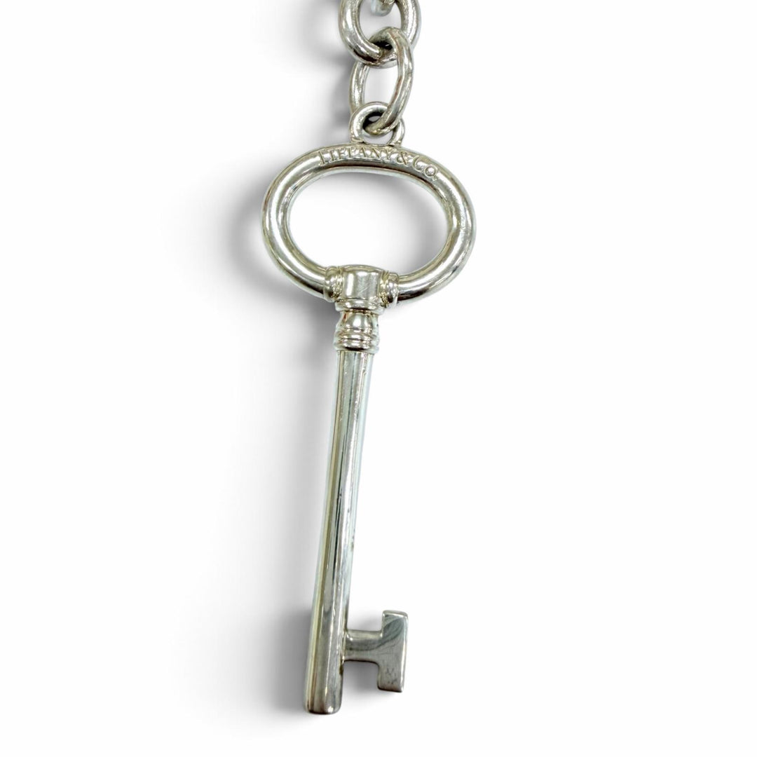 Great TIFFANY&Co. key ring Key-shaped key ring Silver AG925 Women