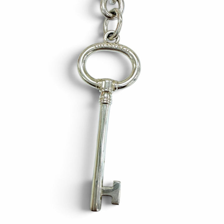 Great TIFFANY&Co. key ring Key-shaped key ring Silver AG925 Women