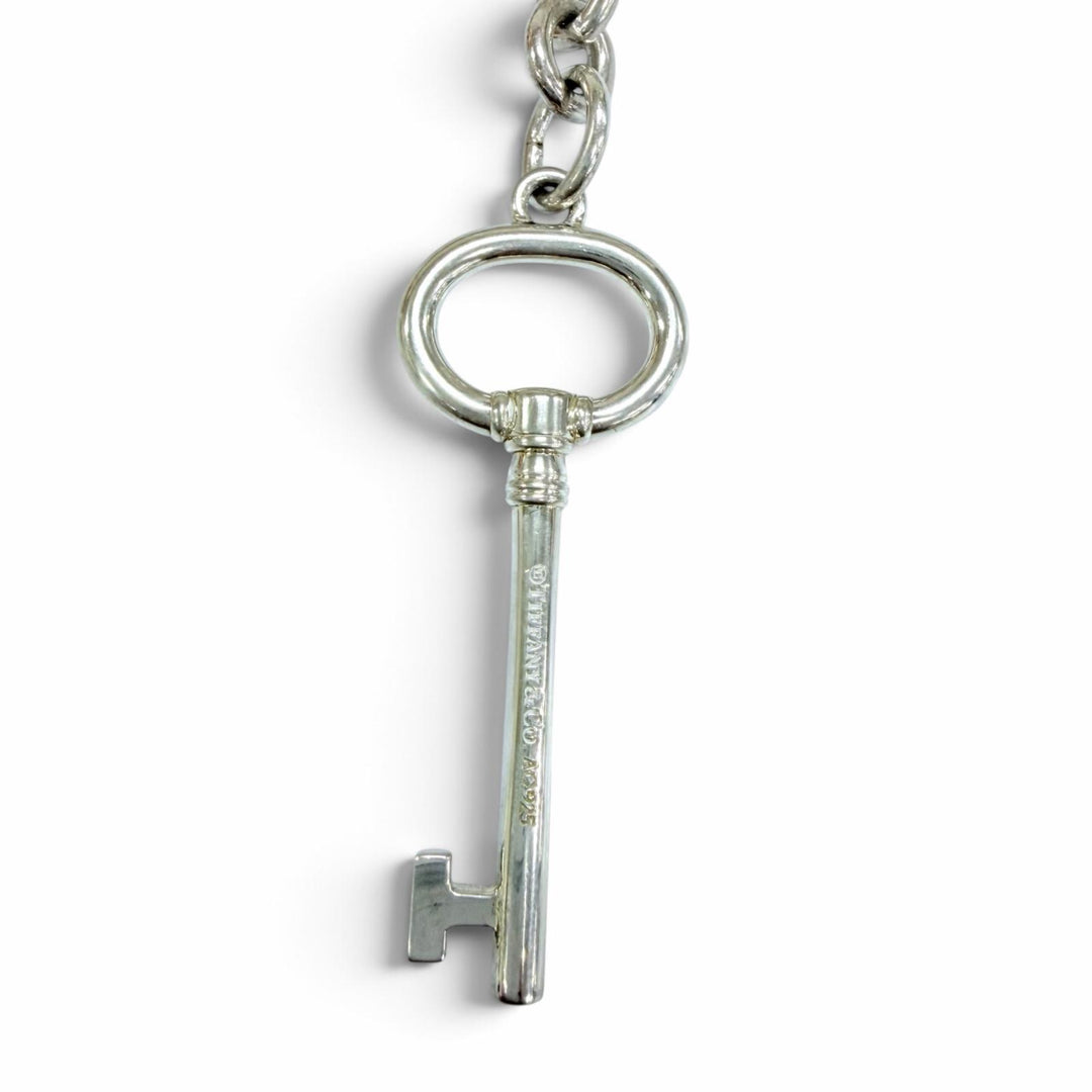 Great TIFFANY&Co. key ring Key-shaped key ring Silver AG925 Women
