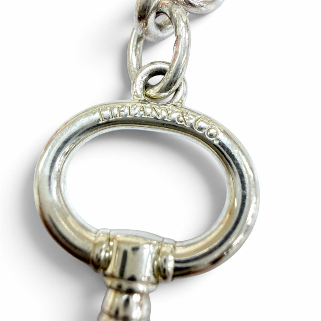 Great TIFFANY&Co. key ring Key-shaped key ring Silver AG925 Women