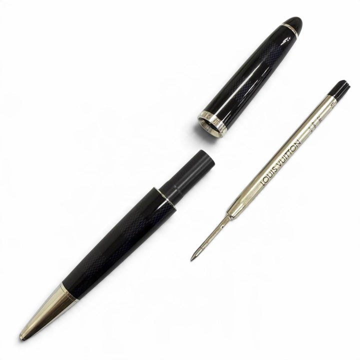 Great LOUIS VUITTON Ballpoint pen Grand Tour Damier Graphite black