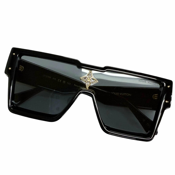 Great LOUIS VUITTON Sunglasses Cyclone black mens Z1578E