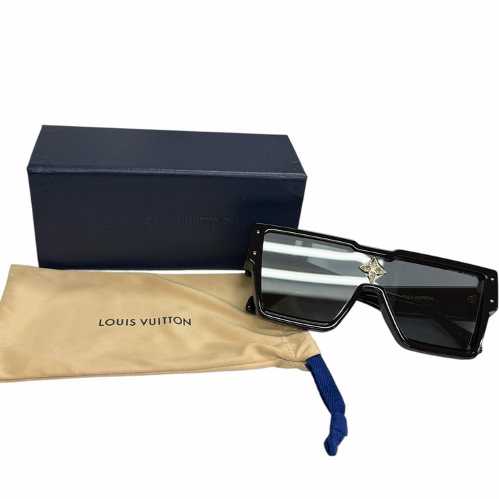 Great LOUIS VUITTON Sunglasses Cyclone black mens Z1578E