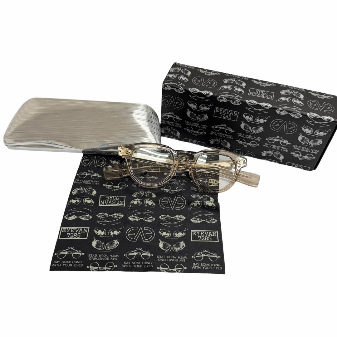 Great EYEVAN 7285 Glasses 340 Clear brown mens