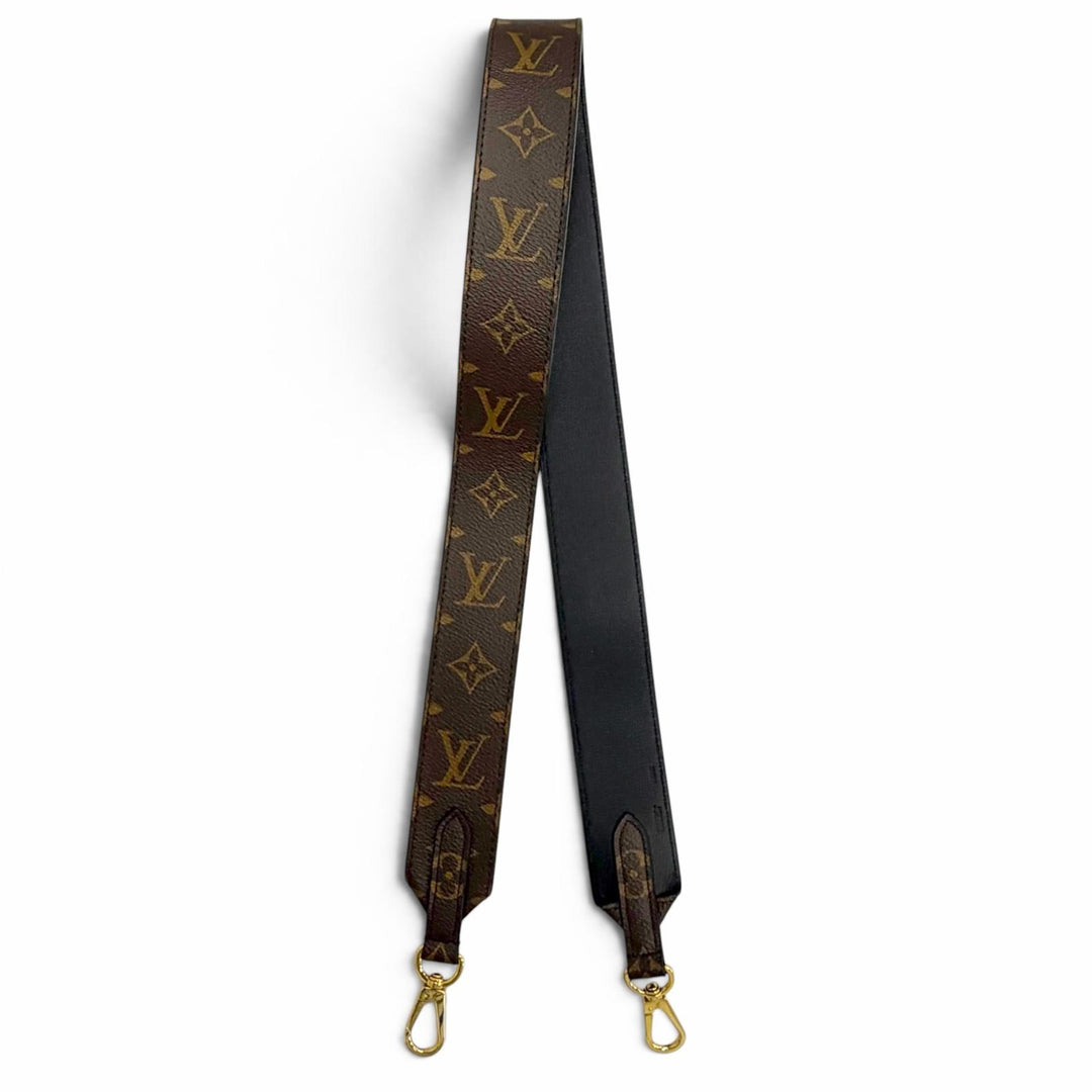 Great LOUIS VUITTON Shoulder strap Monogram Brown leather Women J02288