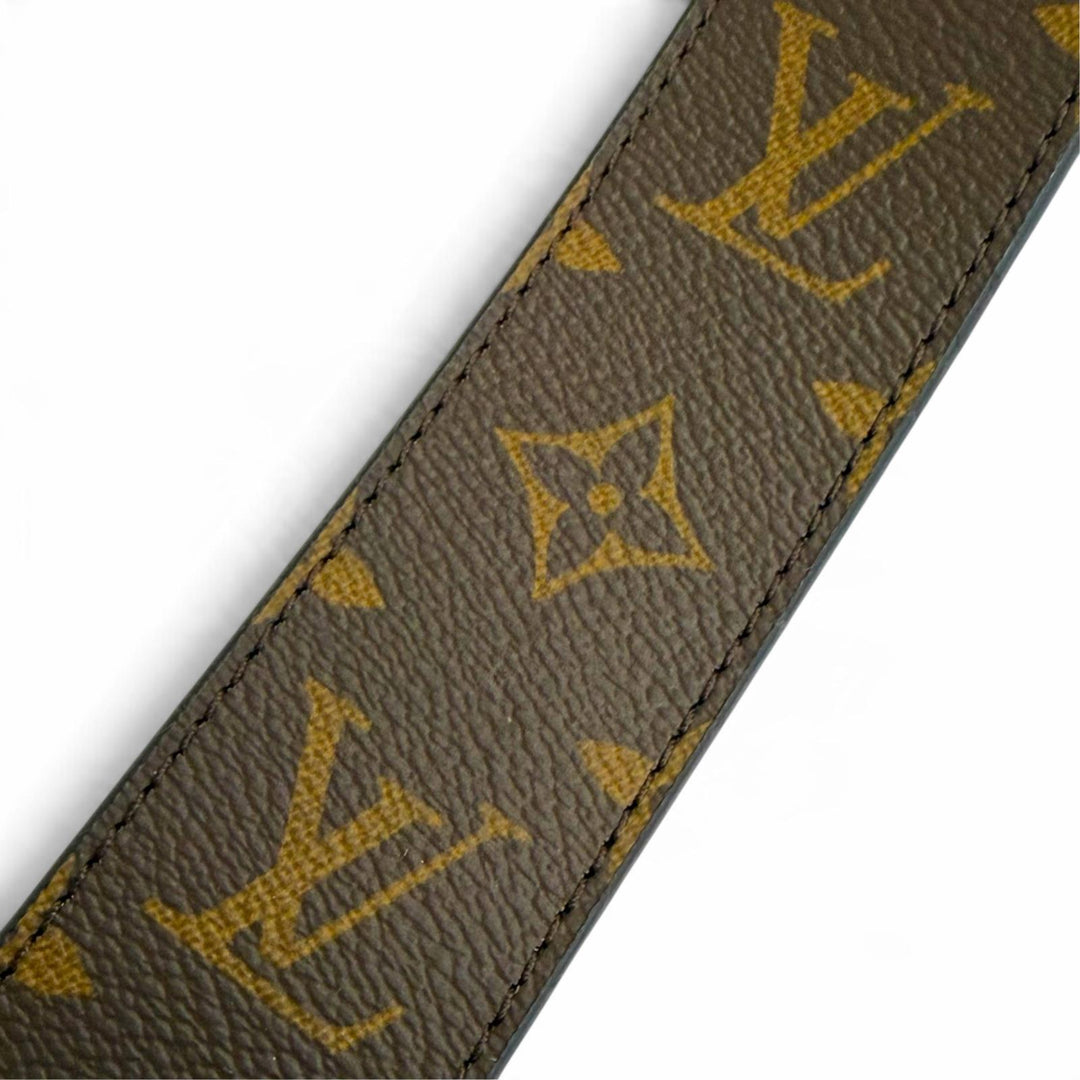 Great LOUIS VUITTON Shoulder strap Monogram Brown leather Women J02288